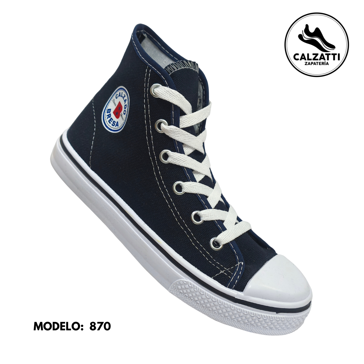 Tenis de lona en bota unisex