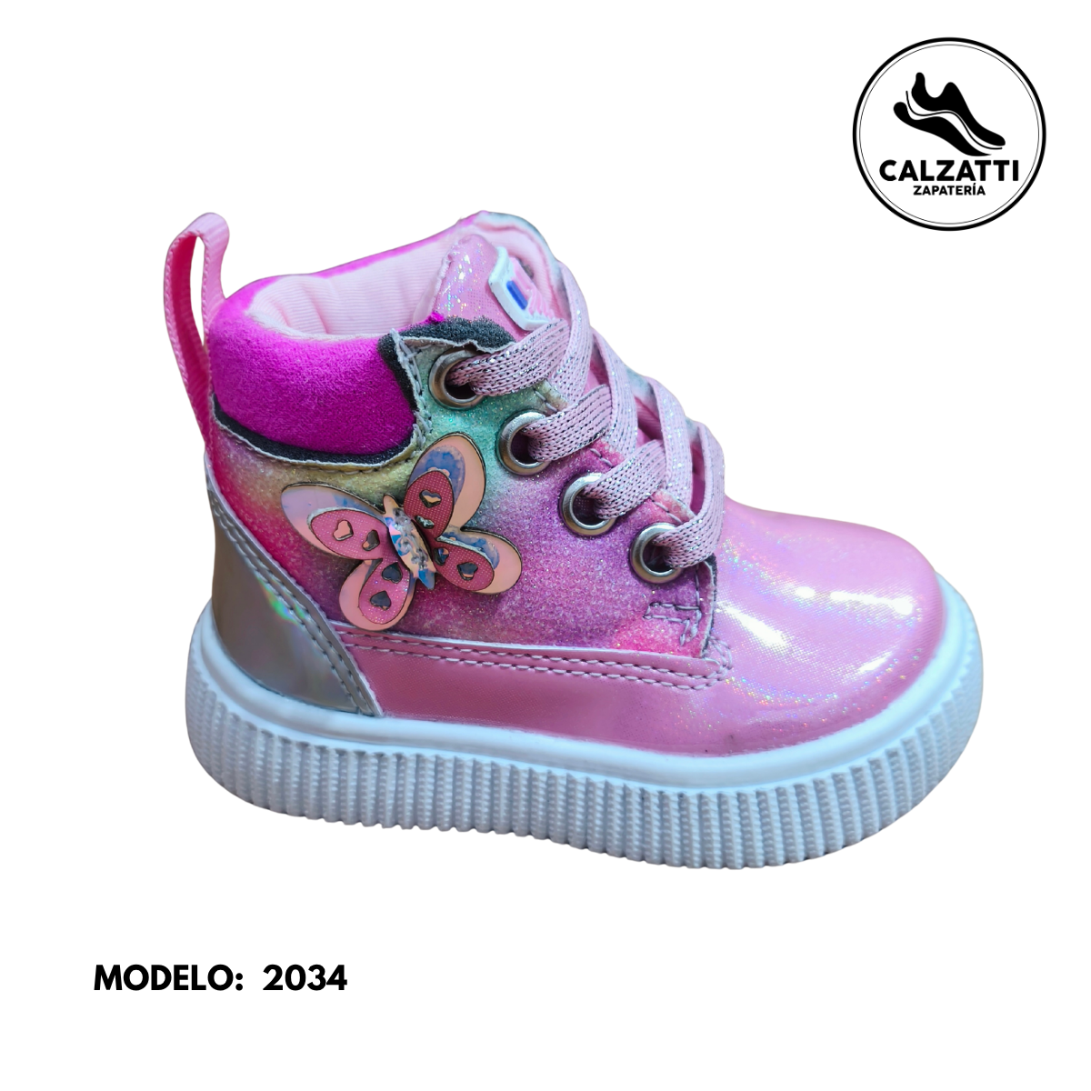 Tenis bota para niña